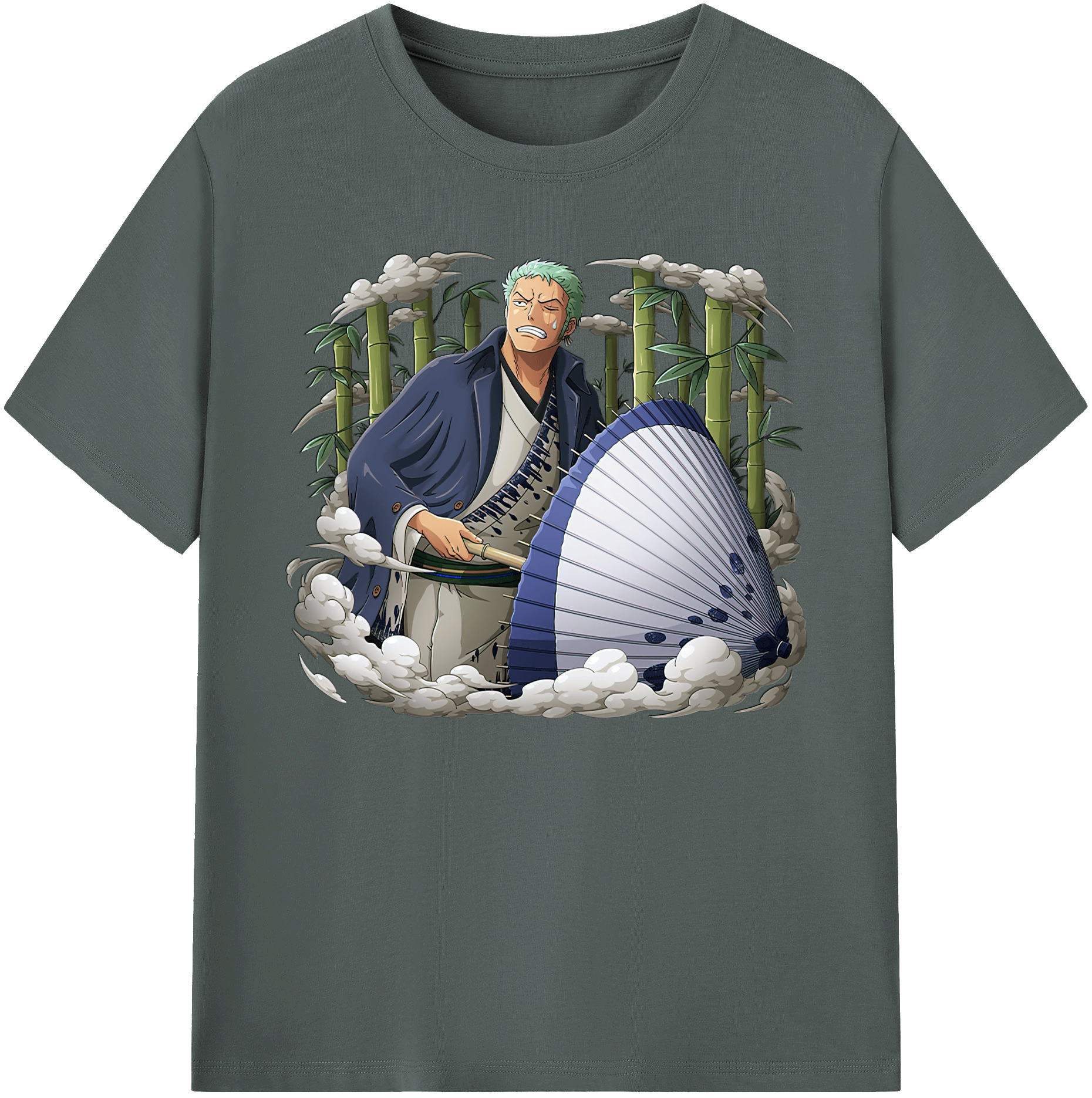 ワンピース ロロノア・ゾロ ONE PIECE Roronoa Zoro 綿100％ メンズ半袖Tシャツ｜肌触りやわらか＆通気性